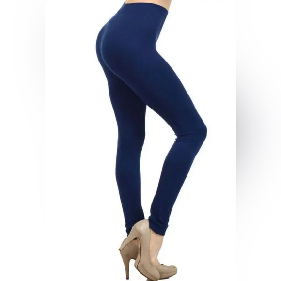 NWT Dark Blue Leggings | OS Regular - Picture 1 of 9